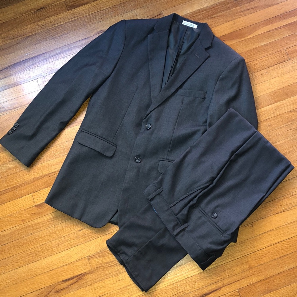 Boys 2 piece grey suit